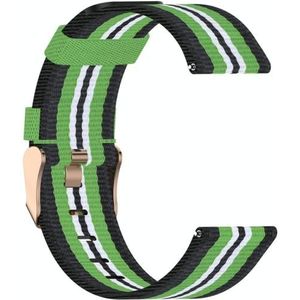 For Garmin Vivoactive 3 Nylon Strap(Black Lime)