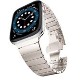 Stalen horlogeband met vlindersluiting voor Apple Watch Ultra 49 mm / serie 8&7 45 mm / SE 2&6&SE&5&4 44 mm / 3&2&1 42 mm (Starlight)