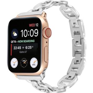 Stalen horlogeband voor Apple Watch Series 7 41 mm / 6 & SE & 5 & 4 40 mm / 3 & 2 & 1 38 mm
