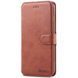For iPhone 6 Plus / 6s Plus AZNS Calf Texture Magnetic Horizontal Flip PU Leather Case with Holder & Card Slots & Photo Frame(Brown)