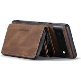 Voor Google Pixel 6 Pro Jeehood Magnetic Rits Horizontal Flip Phone Lederen Case (Brown)