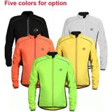 Reflective High-Visibility Lightweight Sports Jacket Packable Windproof Long Sleeve Sportswear  Size:S(Fluorescent Green)