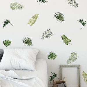 3 PCS Green Leaf Kindergarten Environment Layout Decoratieve Muur Stickers (FX-F010)