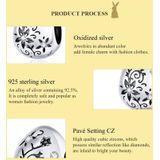 Easter Egg Retro Pattern Sterling Silver S925 Beaded DIY Bracelet Accessories
