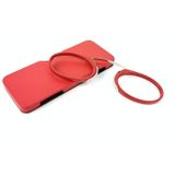 Mini Clip Nose Style Presbyopic Glasses without Temples  Positive Diopters:+2.00(Red)