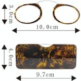 Mini Clip Nose Style Presbyopic Glasses without Temples  Positive Diopters:+2.00(Red)