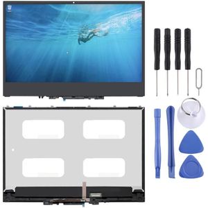 1920 x 1080 FHD 30 Pin LCD Screen and Digitizer Full Assembly with Frame for Lenovo Yoga 720-13 720-13IKB 5D10K81089 (Black)