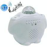 SC515-03 Remote Control Bluetooth Music Starlight Water Pattern Projection Bedroom Night Light USB Sound Control Full Star Laser Stage Lamp(White )