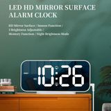 8821 LED Mirror Dual-purpose Snooze Alarm Clock(Black)