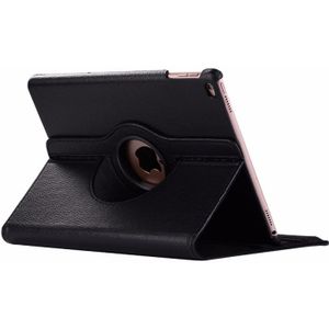 Litchi Texture Horizontal Flip 360 Degrees Rotation Leather Case for iPad Mini 2019  with Holder & Sleep / Wake-up Function (Black)