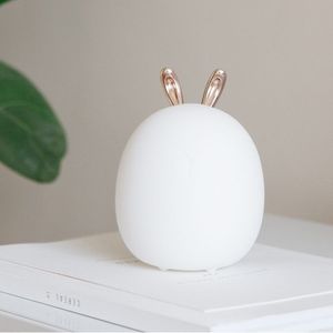 3life-317 Cute Rabbit LED Pat Light  3-speed Brightness Adjustment Decorative Night Light for Bedroom  Study Room  Living Room