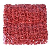 DIY Mini Foam Rose Artificial Flower Bouquet Multicolor Rose Wedding Flower Decoration Scrapbooking Fake Rose Flower(Orange)