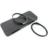 Mini Clip Nose Style Presbyopic Glasses without Temples  Positive Diopters:+1.50(Black)