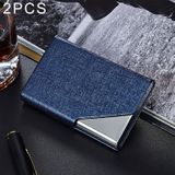 2 PCS Oracle bone texture Business Card Holder Wallet Credit Card ID Case Holder  Random Color