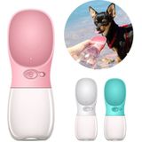 Portable Pet Dog Water Bottle Small Large Dog Travel Puppy Cat Drinking Water Bowl Outdoor Pet Water Dispenser Feeder Pet Supplies  Size:550 ml(White)