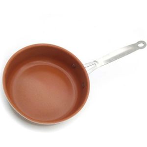 Non-stick Copper Ceramic Coating Cooking Pot  Style:Without Cover
