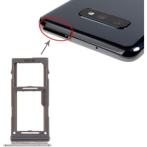 SIM Card Tray + Micro SD Card Tray for Galaxy S10+ / S10 / S10e(White)