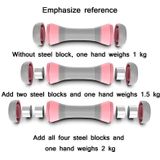 Ladies Home Adjustable Weight Fitness Dumbbells Arm Muscle Shaper  Weight: 4kg?Pink?