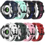 Voor Garmin Descent Mk2 26mm Silicone Sports Two-Color Watch Band (Black+Pink)