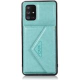 For Samsung Galaxy A71 4G Multi-functional Cross-body Card Bag TPU+PU Back Cover Case with Holder & Card Slot & Wallet(Green)