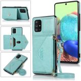For Samsung Galaxy A71 4G Multi-functional Cross-body Card Bag TPU+PU Back Cover Case with Holder & Card Slot & Wallet(Green)