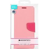 For Samsung Galaxy S21 Ultra 5G GOOSPERY FANCY DIARY Horizontal Flip PU Leather Case with Holder & Card Slots & Wallet (Pink)