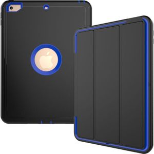 For iPad 9.7 (2018) & iPad 9.7 (2017) 3-fold Magnetic Protective Case with Smart Cover Auto-sleep & Awake Function(Blue)