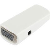 Full HD 1080P HDMI Female to VGA and Audio Adapter for HDTV / Monitor / Projector(White)