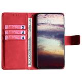 For Motorola Moto E 2020 Skin Feel Crocodile Texture Magnetic Clasp Horizontal Flip PU Leather Case with Holder & Card Slots & Wallet(Red)