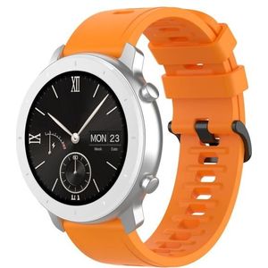 Voor Samsung Galaxy Watch 5 44 mm 20 mm effen kleur zachte siliconen horlogeband