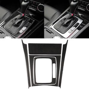 5 PCS Car Carbon Fiber Right Drive Gear Position Panel Decorative Sticker for Mercedes-Benz W204 2007-2013