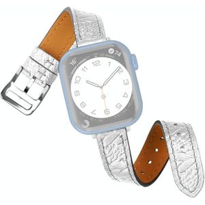 Twist gevlochten lederen horlogeband voor Apple Watch Series 7 45 mm / 6 & SE & 5 & 4 44mm / 3 & 2 & 1 42mm