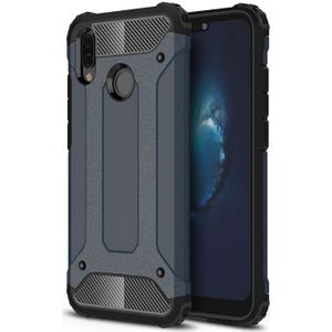 For Huawei  P20 Lite Full-body Rugged TPU + PC Combination Back Cover Case (Navy Blue)