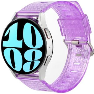 Voor Samsung Galaxy Watch 6 / 6 klassieke transparante glanzende diamant TPU horlogeband