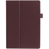 Litchi Texture Horizontal Flip Solid Color Leather Case with Holder for Lenovo TAB 2 A10-30 X30F & TAB 2 A10-70F  10.1 inch(Coffee)