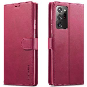 For Samsung Galaxy Note 20 Ultra LC.IMEEKE Calf Texture Horizontal Flip Leather Case  with Holder & Card Slots & Wallet(Red)