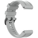 For Garmin Fenix 6S 20mm Quick Release Official Texture Wrist Strap Watchband with Plastic Button(Grey)