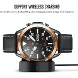 For Samsung Galaxy Watch 3 45mm Smart Watch Steel Bezel Ring  A Version(Rose Gold Ring White Letter)