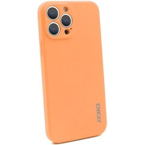 Hat-Prince ENKAY Liquid Silicone Shockproof Protective Case Cover  for iPhone 13 Pro Max(Orange)