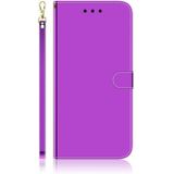 For iPhone 7 / 8 Imitated Mirror Surface Horizontal Flip Leather Case with Holder & Card Slots & Wallet & Lanyard(Purple)