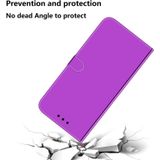For iPhone 7 / 8 Imitated Mirror Surface Horizontal Flip Leather Case with Holder & Card Slots & Wallet & Lanyard(Purple)