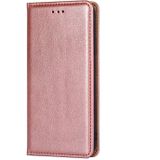 For Samsung Galaxy S8 PU + TPU Gloss Oil Solid Color Magnetic Horizontal Flip Leather Case with Holder & Card Slot & Wallet(Rose Gold)