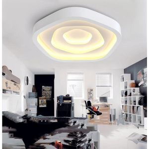 Modern Minimalist Warm Living Room Master Bedroom LED Ceiling Lamp  Three-color Segmentation  Diameter: 430mm