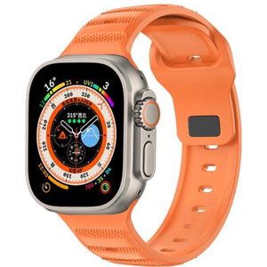 Voor Apple Watch Ultra 49 mm Dot Texture Fluororubber horlogeband