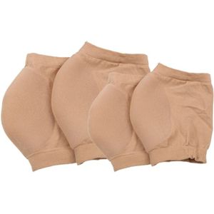 Winter Anti-cracking Silicone Moisturizing Heel Socks  One Pair  Size:M Code (39-43)(Skin Color)