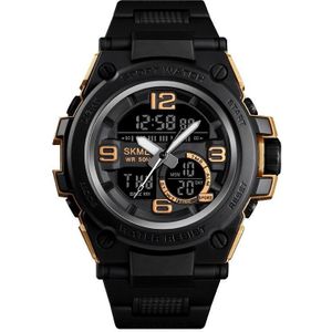 SKMEI 1452 Outdoor Sports Electronic Watch Multifunctional Waterproof Watch(Golden)