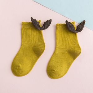 Girls Fashion Personality Wings Socks Baby Cotton Socks  Color:Ginger(L)