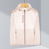 Ladys Outdoor UV Proof Breathable Lightweight UPF 70+ Couples Sun Proof Clothes (Color:Beige Size:XXXXL)