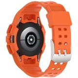 For Samsung Galaxy Watch5 44mm Silicone Integrated Watch Band(Orange)