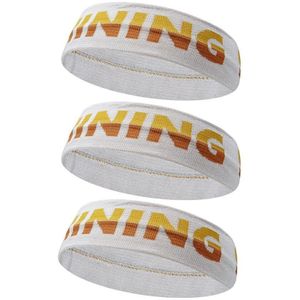 3 stks stretch gebreide hoofdband buiten sport yoga zweet-absorberende wollen hoofdband